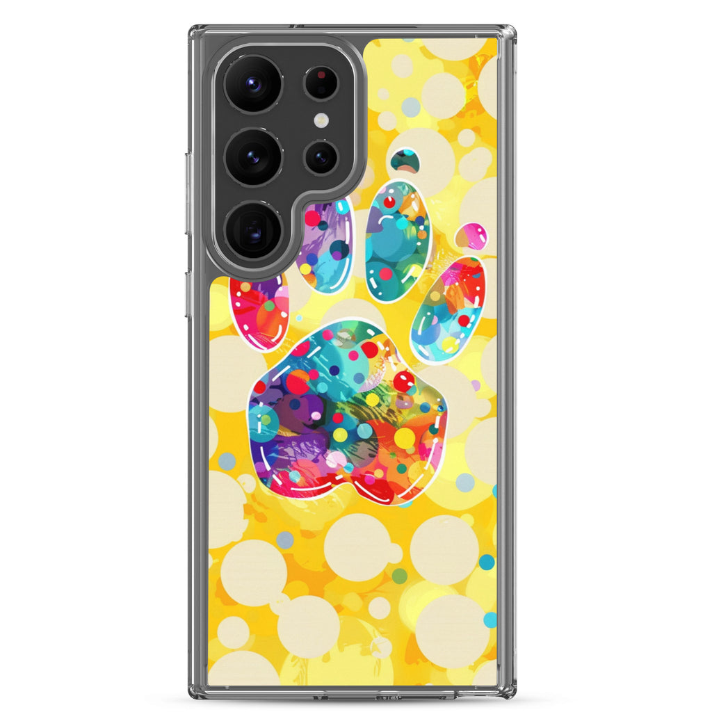 Artistic PawPrints Borealis Clear Case for Samsung®