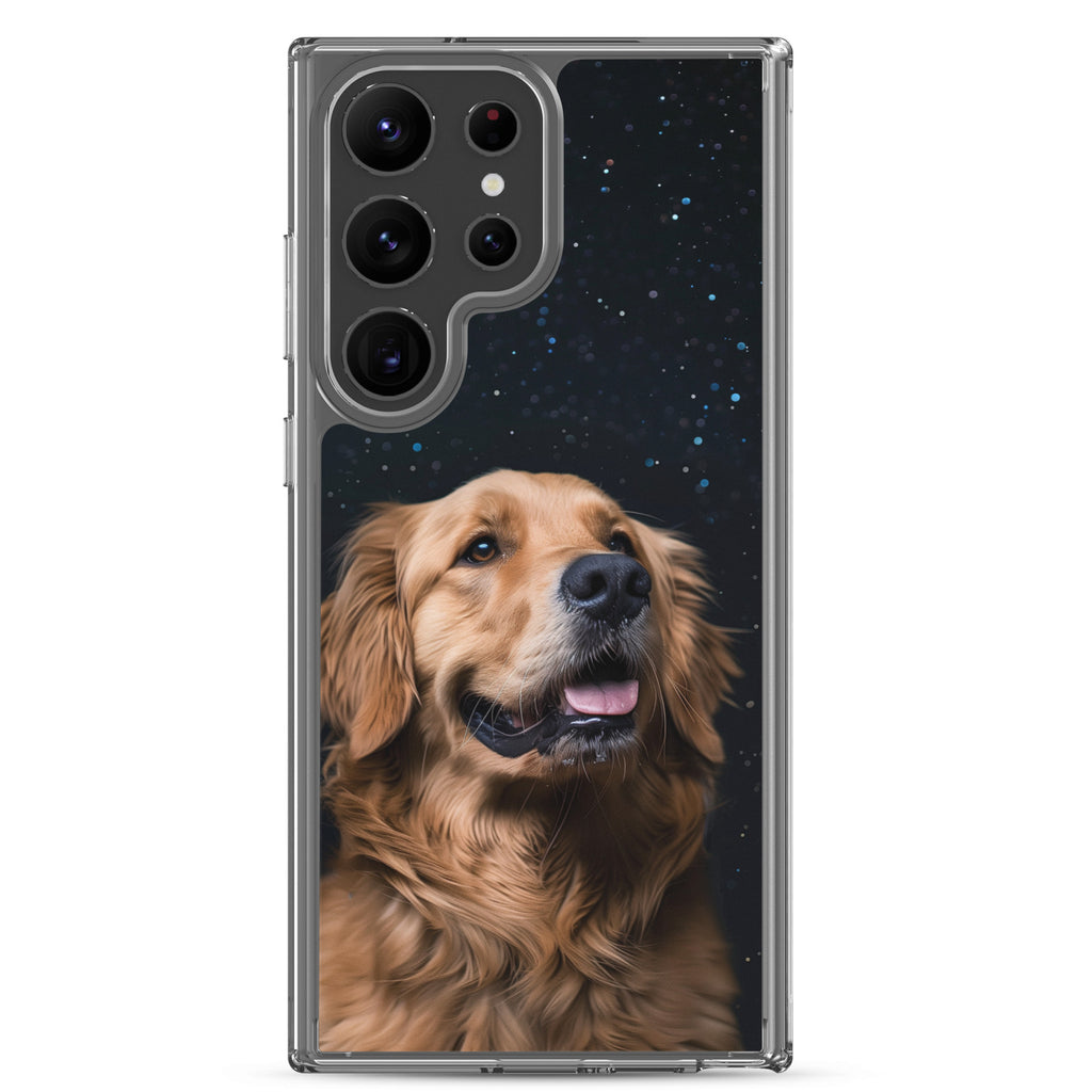 Golden Retriever Starry Night Clear Case for Samsung®