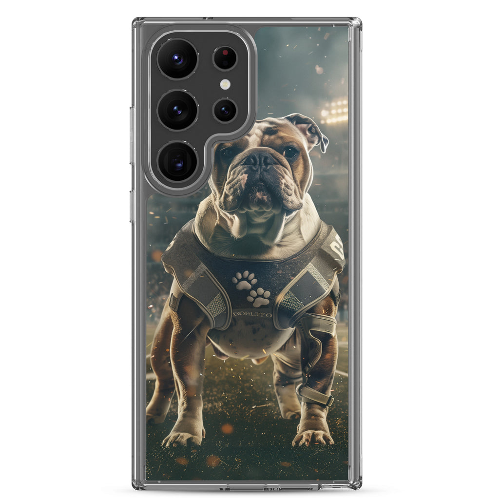 Bulldog Football-Themed Clear Case for Samsung®