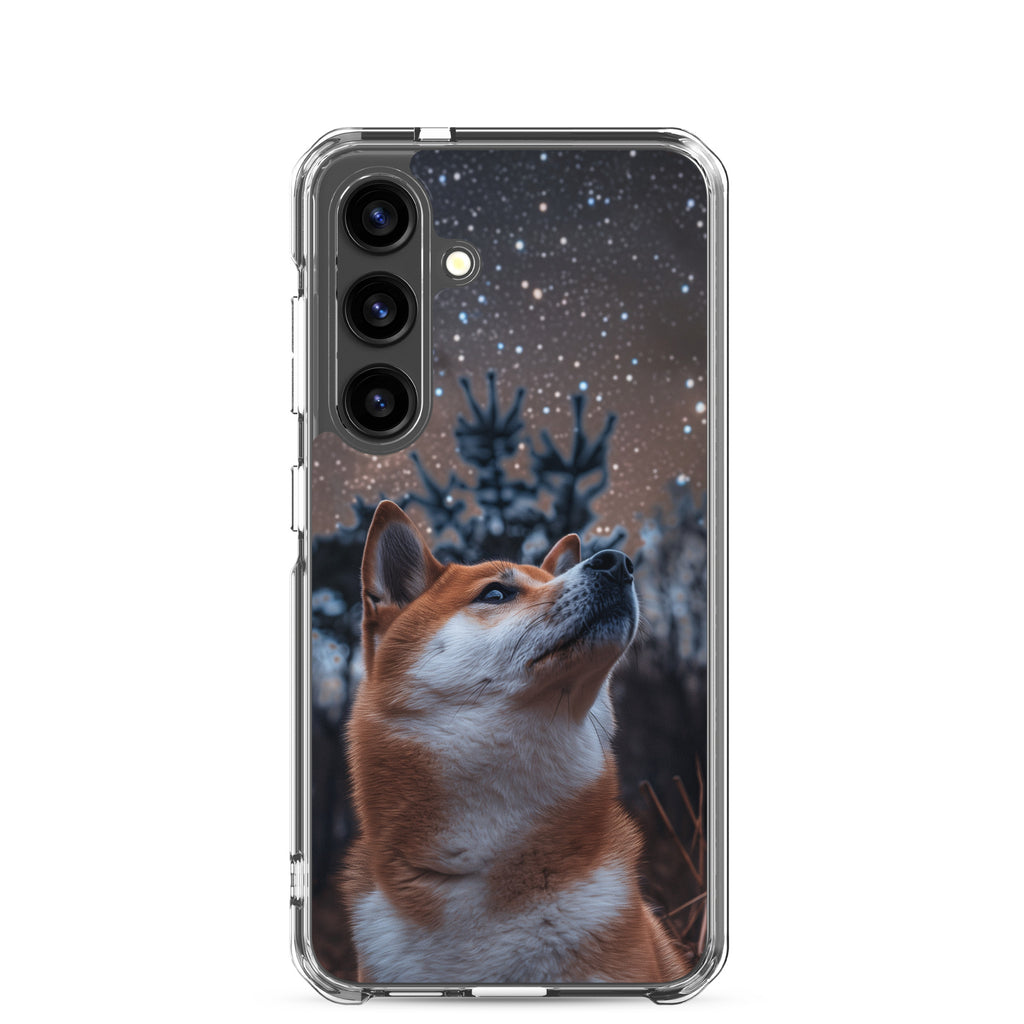 Shiba Inu Starry Night Clear Case for Samsung®