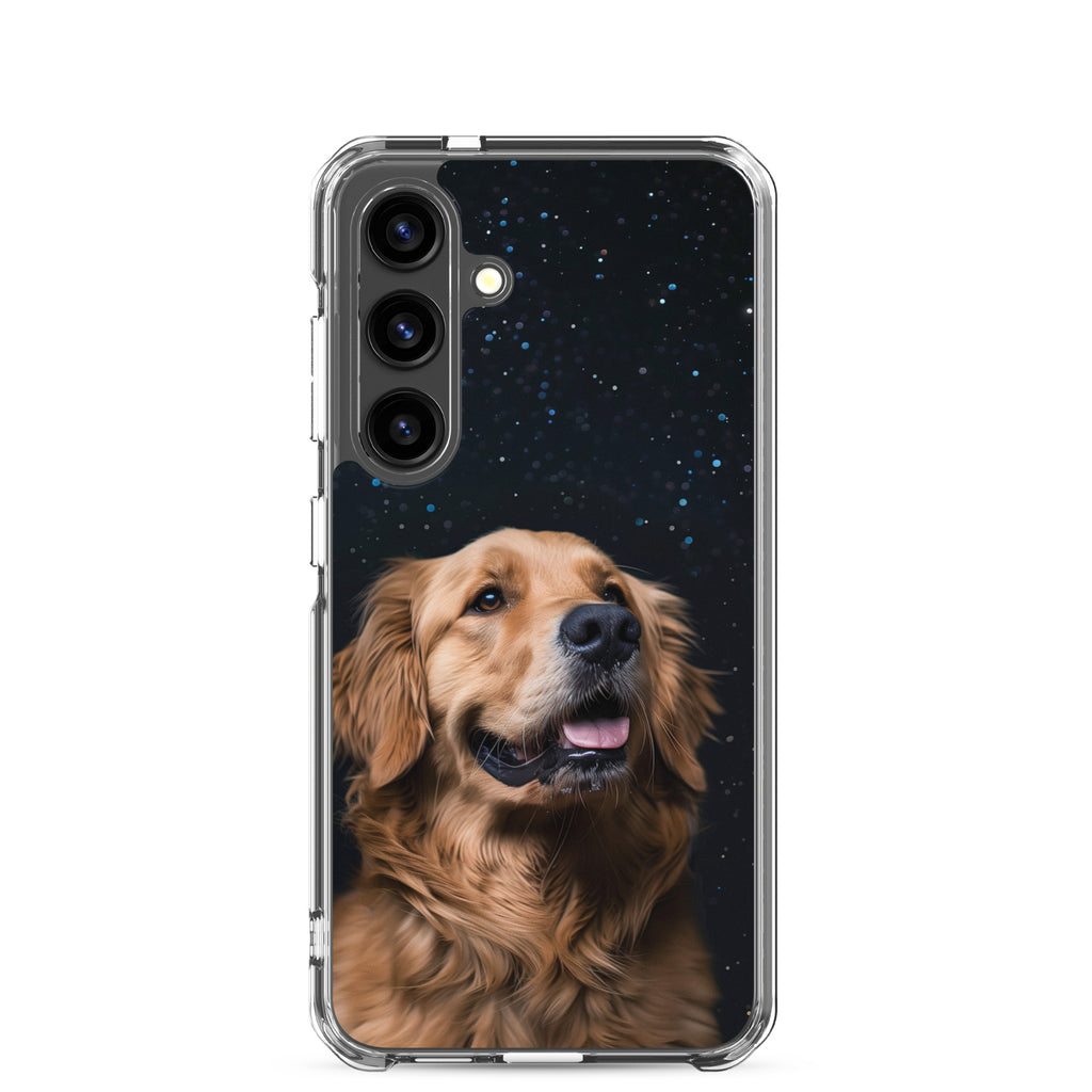 Golden Retriever Starry Night Clear Case for Samsung®