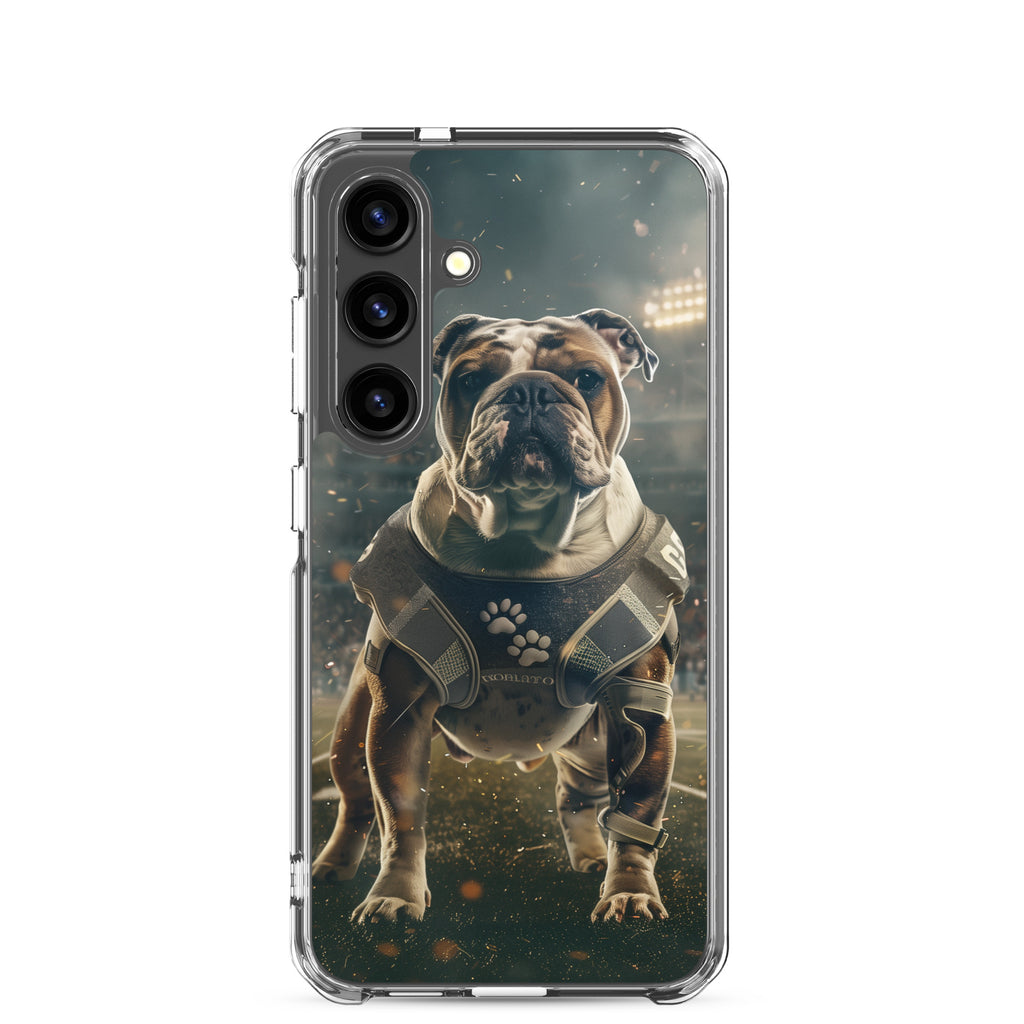 Bulldog Football-Themed Clear Case for Samsung®