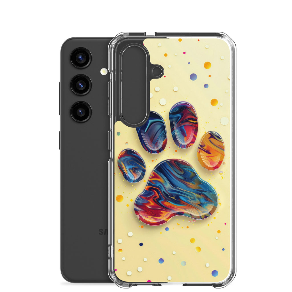 Artistic PawPrints Aurora Clear Case for Samsung®