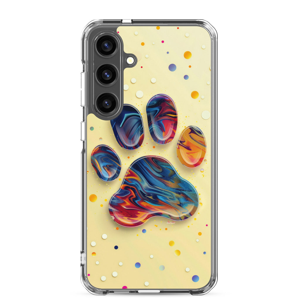 Artistic PawPrints Aurora Clear Case for Samsung®