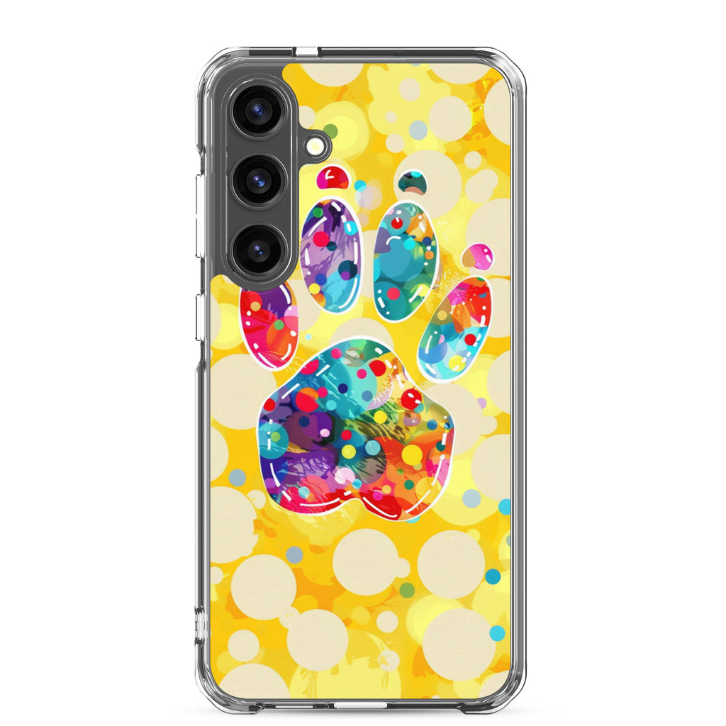 Artistic PawPrints Borealis Clear Case for Samsung®