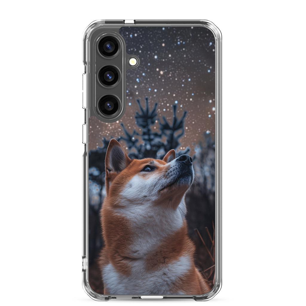 Shiba Inu Starry Night Clear Case for Samsung®