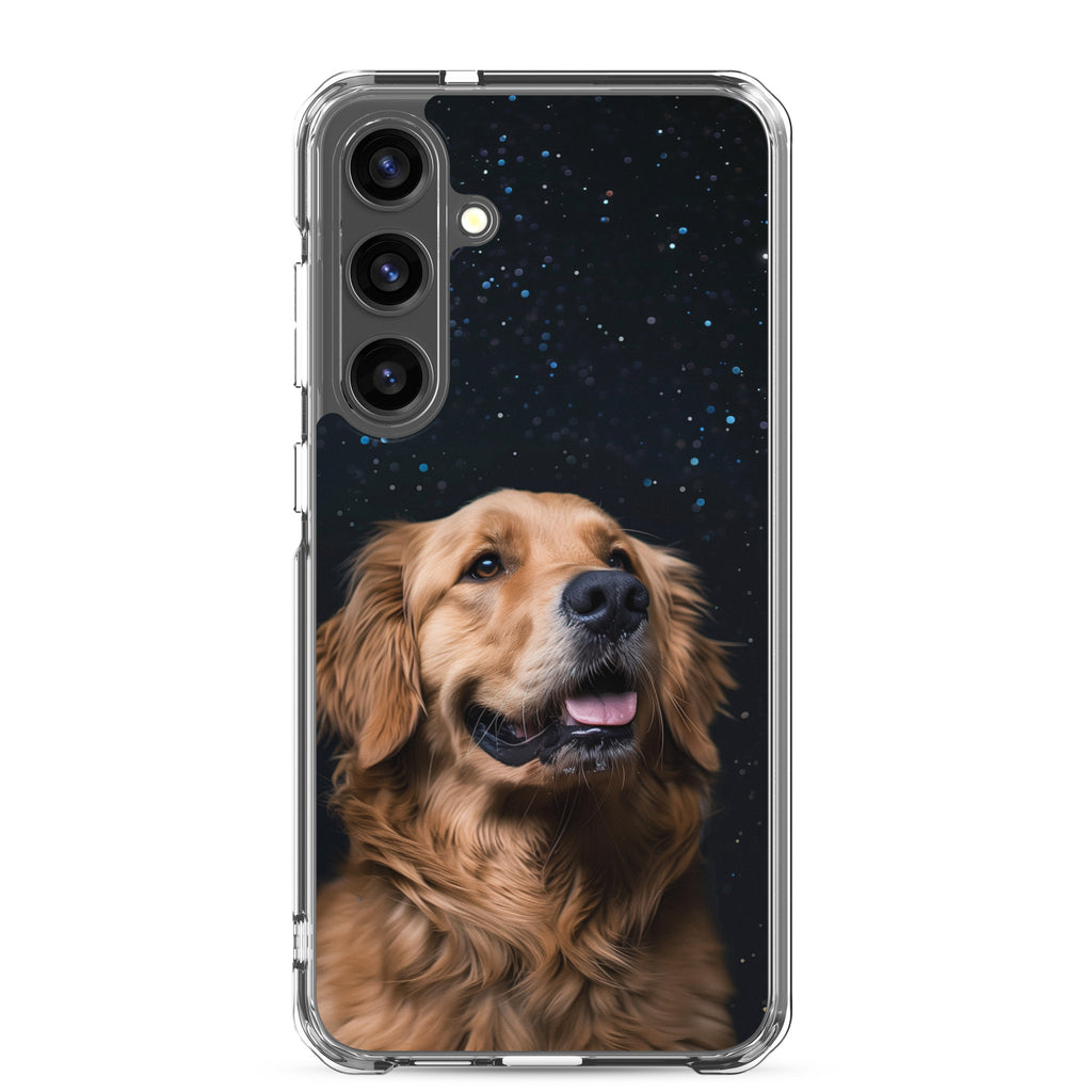 Golden Retriever Starry Night Clear Case for Samsung®