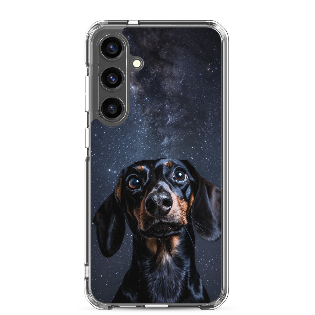 Dachshund Starry Night Clear Case for Samsung®