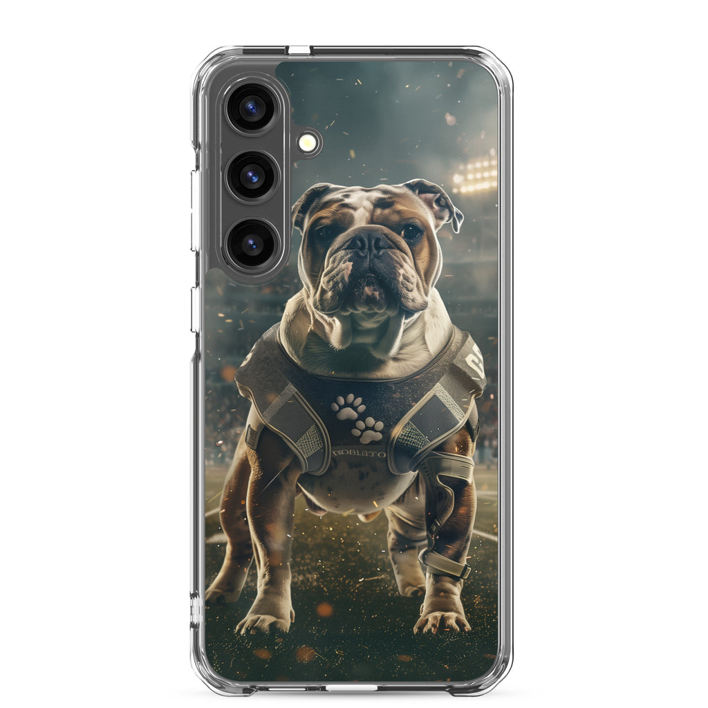 Bulldog Football-Themed Clear Case for Samsung®