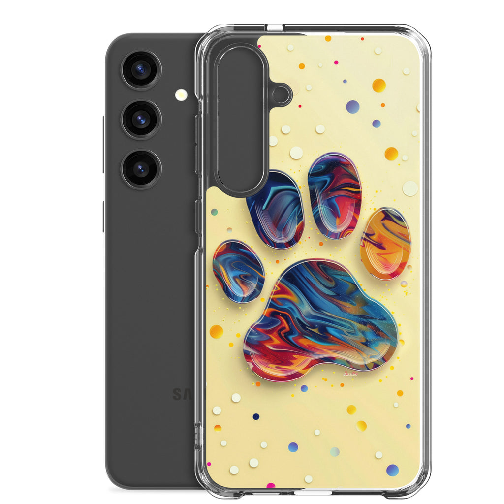 Artistic PawPrints Aurora Clear Case for Samsung®