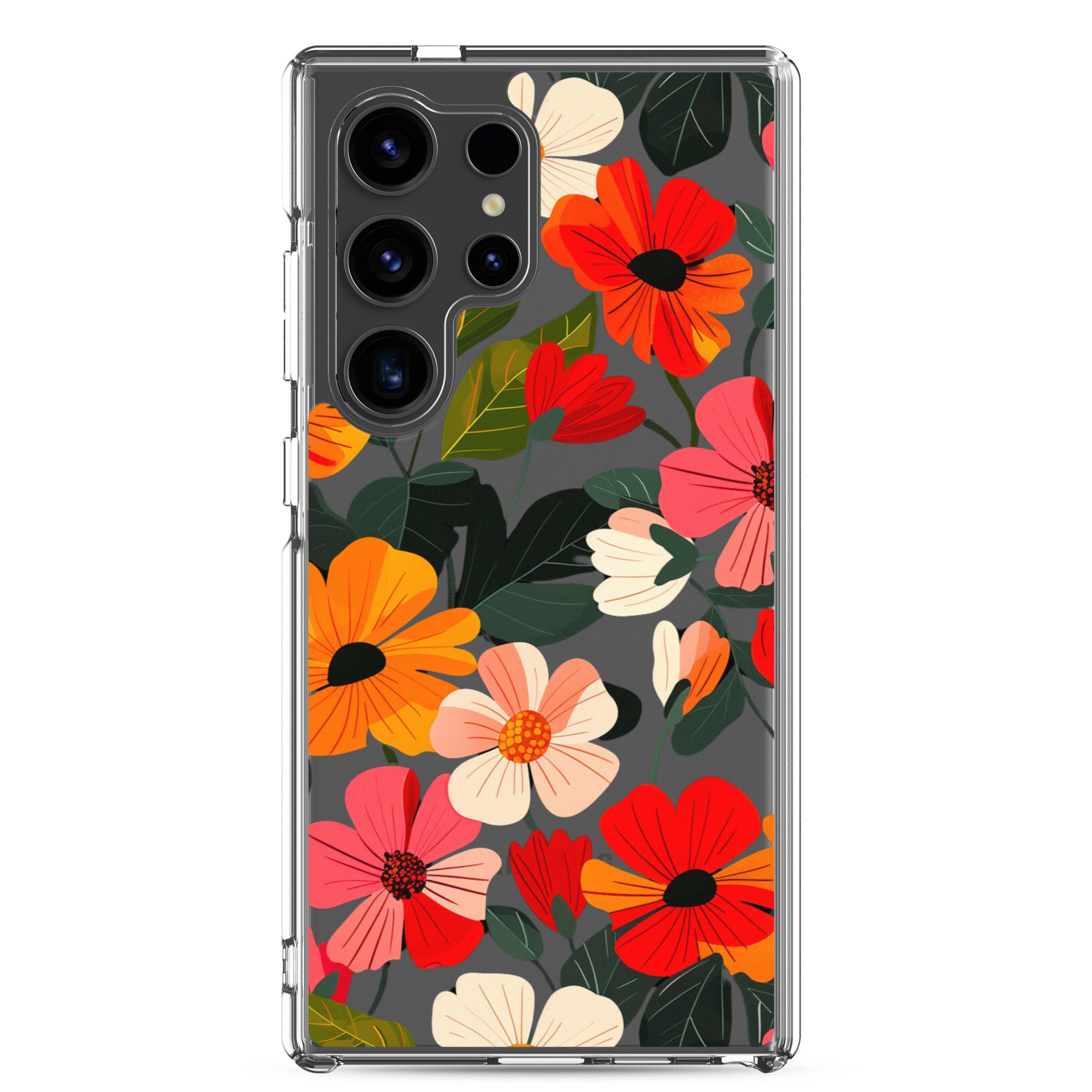 Floral Symphony A Clear Case for Samsung®
