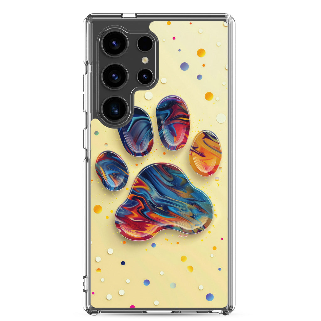 Artistic PawPrints Aurora Clear Case for Samsung®