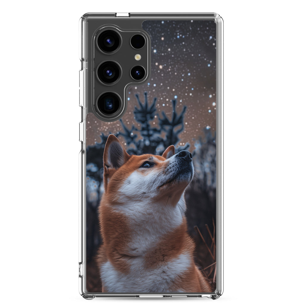 Shiba Inu Starry Night Clear Case for Samsung®