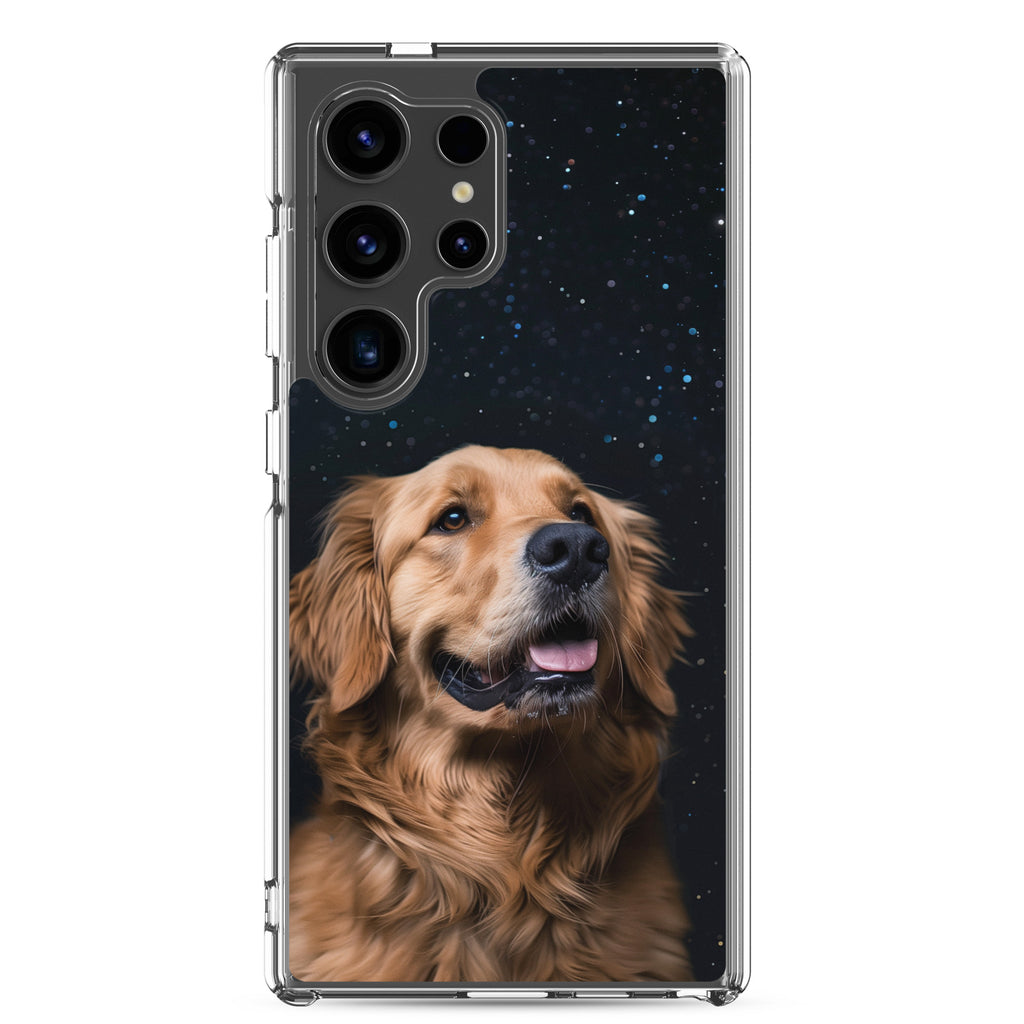 Golden Retriever Starry Night Clear Case for Samsung®