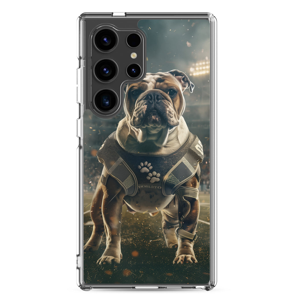 Bulldog Football-Themed Clear Case for Samsung®