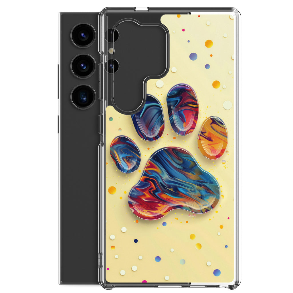 Artistic PawPrints Aurora Clear Case for Samsung®