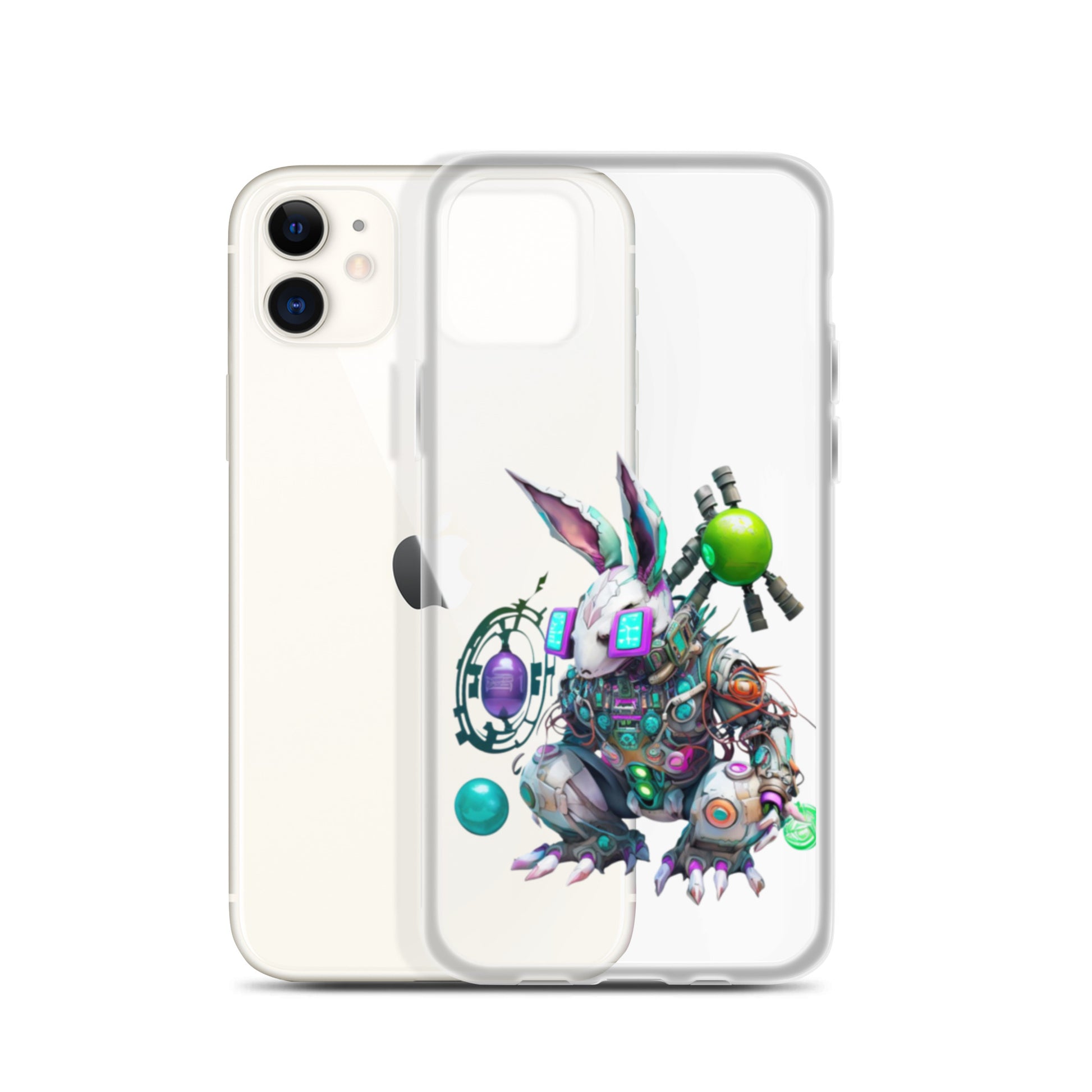 Easter Cyber Bunny Peter Clear Case for iPhone®