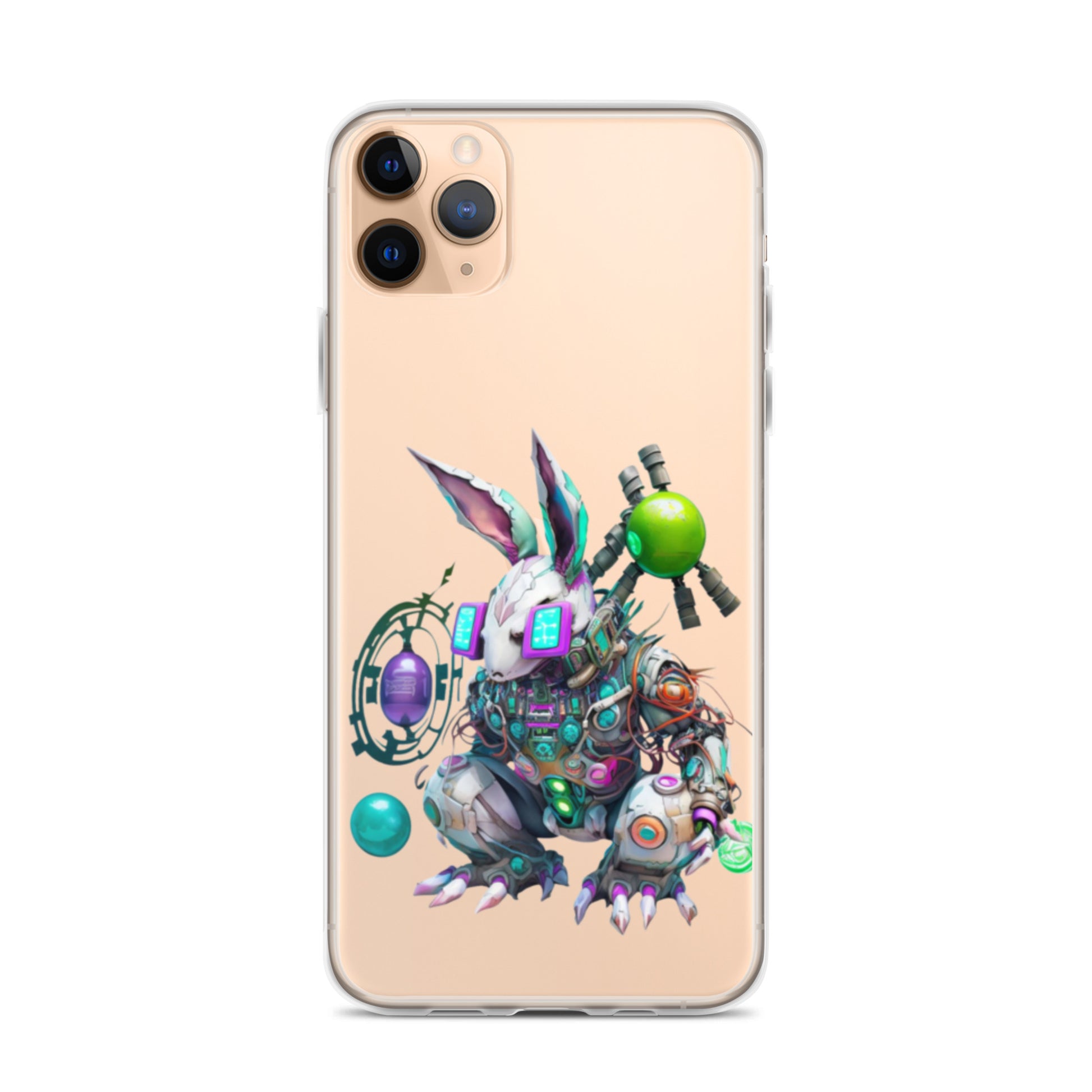 Easter Cyber Bunny Peter Clear Case for iPhone®
