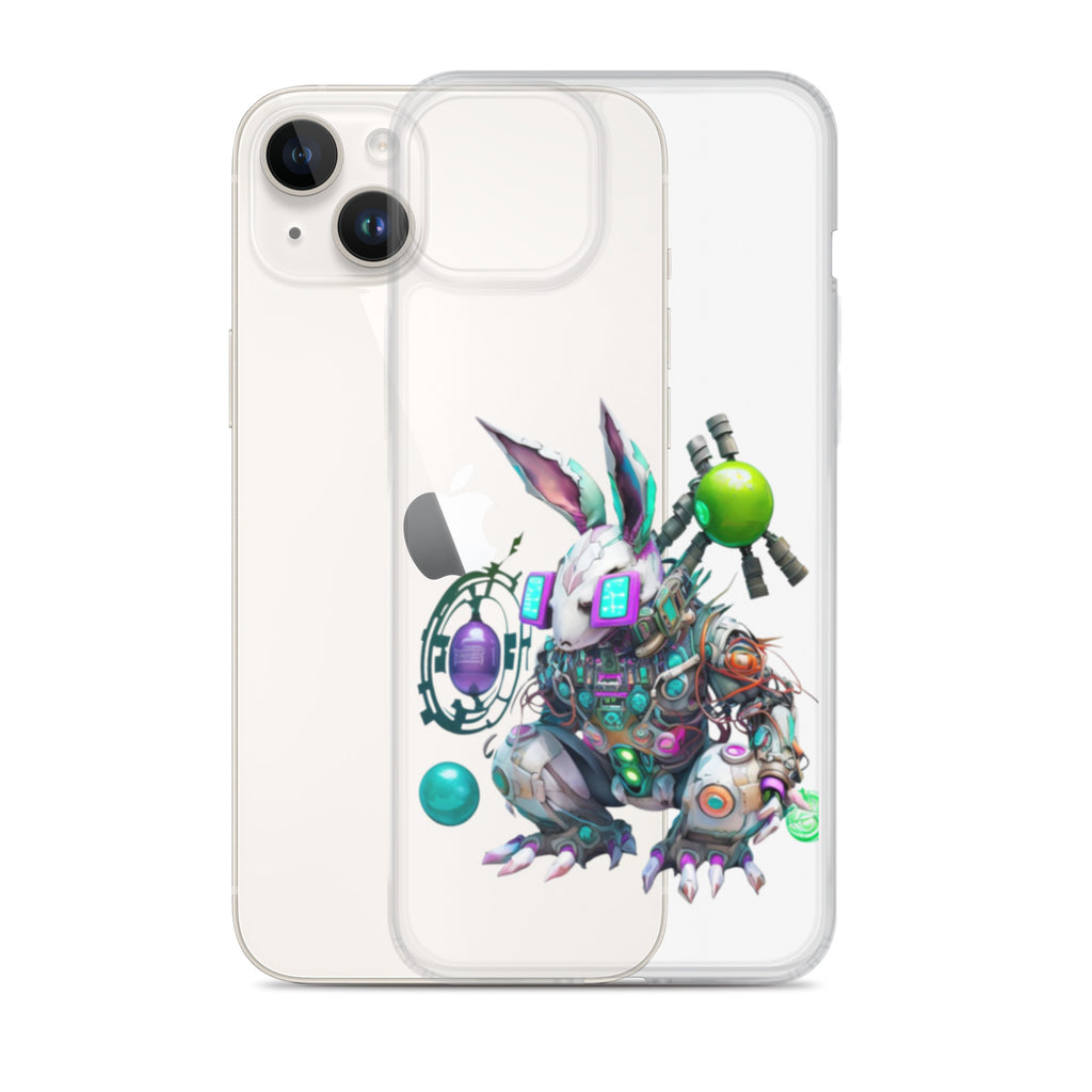 Easter Cyber Bunny Peter Clear Case for iPhone®