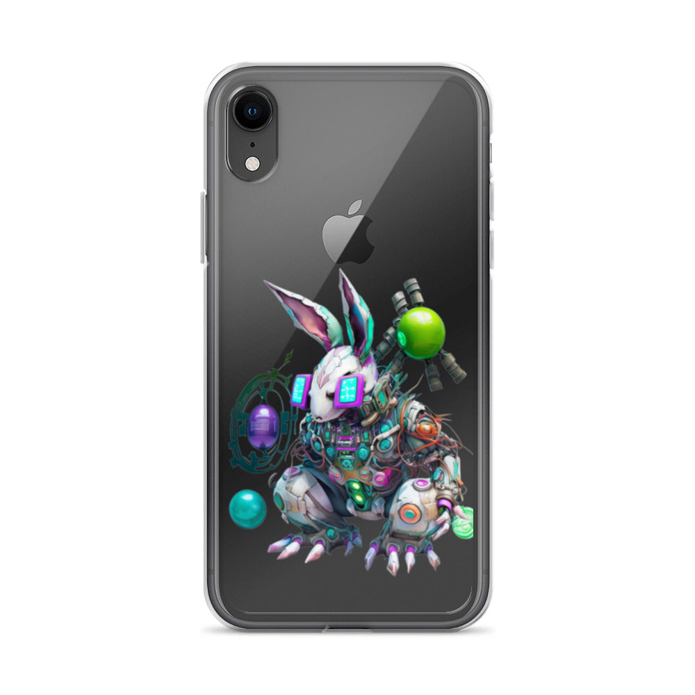 Easter Cyber Bunny Peter Clear Case for iPhone®