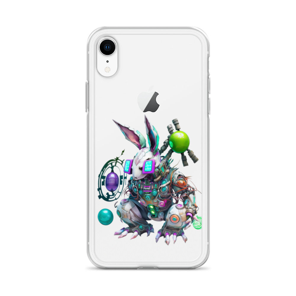 Easter Cyber Bunny Peter Clear Case for iPhone®