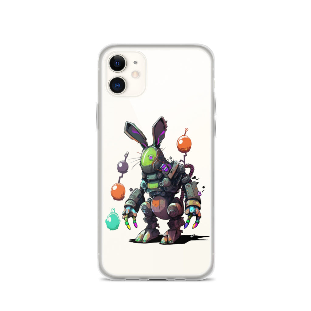 Easter Cyber Bunny Clear Case for iPhone®