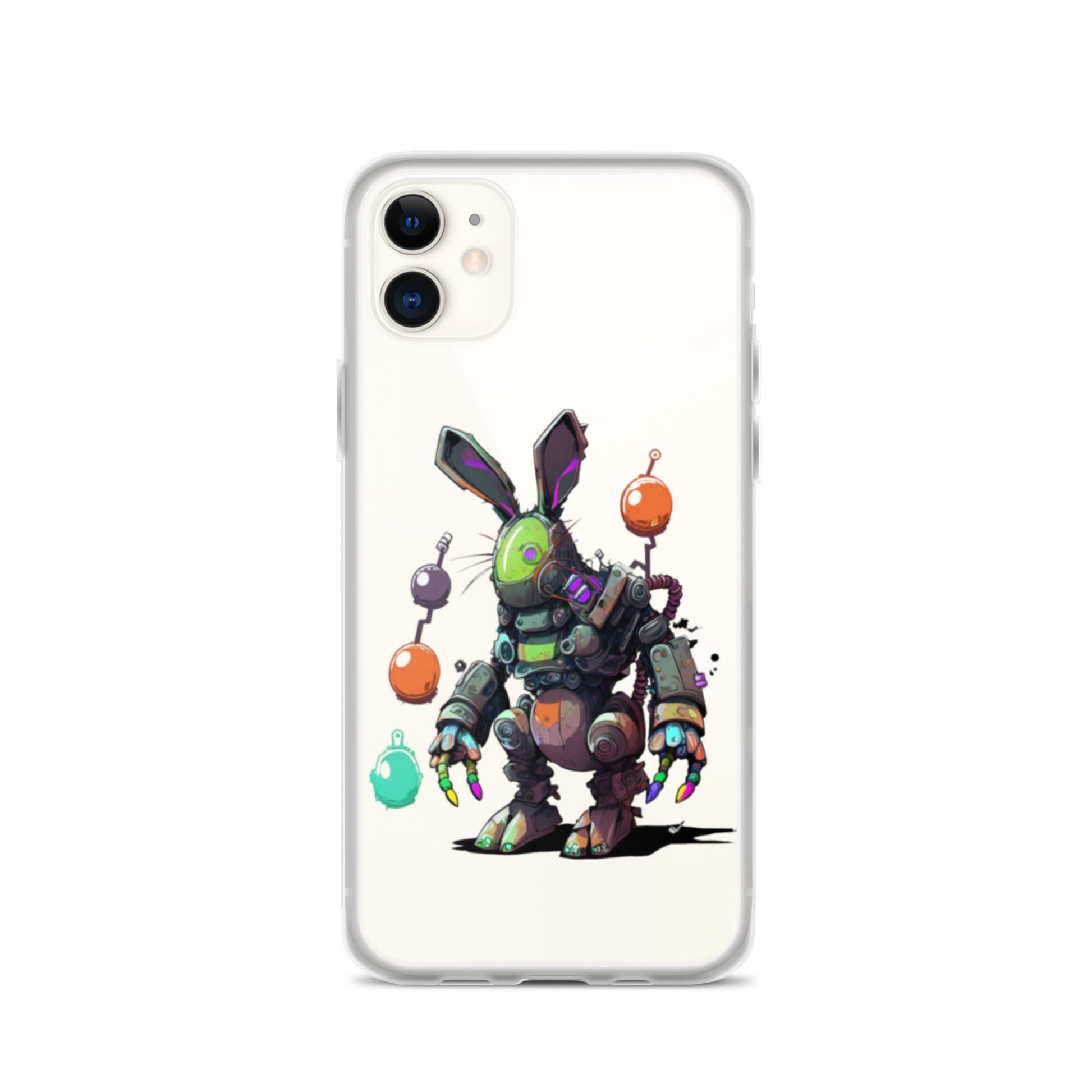 Easter Cyber Bunny Clear Case for iPhone®