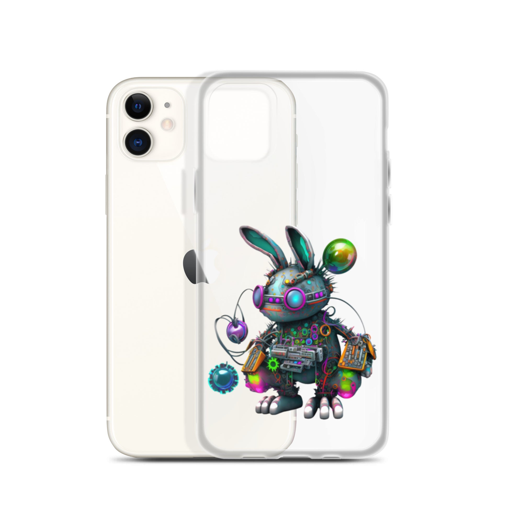 Easter Cyber Bunny Flopsy Clear Case for iPhone®