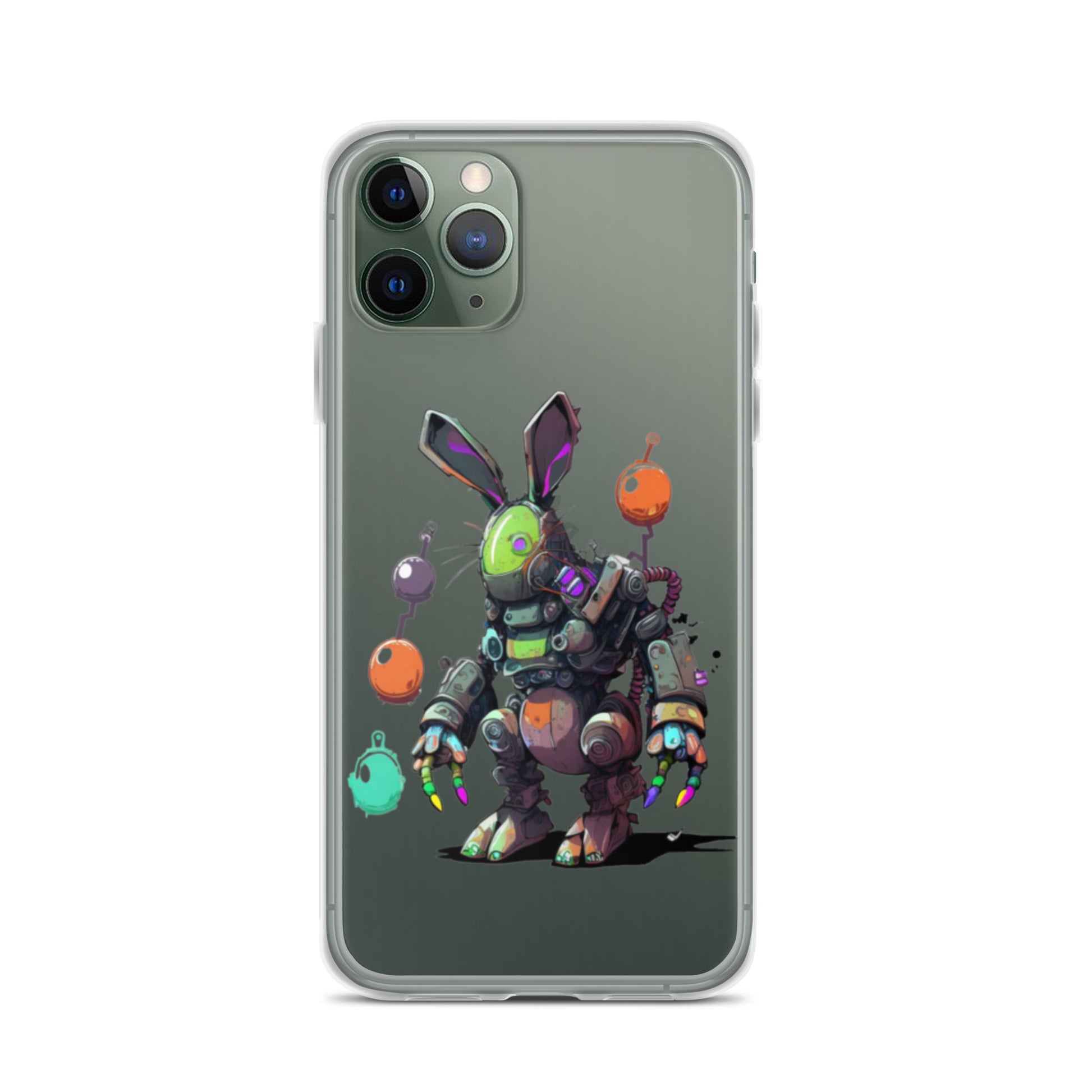 Easter Cyber Bunny Clear Case for iPhone®