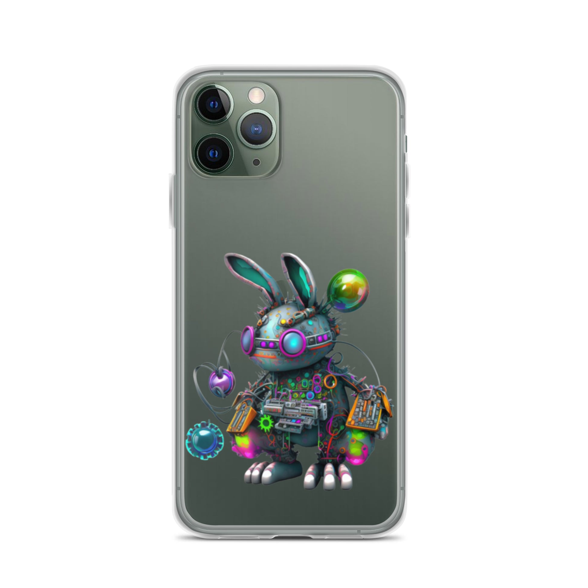 Easter Cyber Bunny Flopsy Clear Case for iPhone®