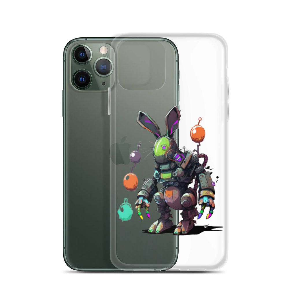 Easter Cyber Bunny Clear Case for iPhone®