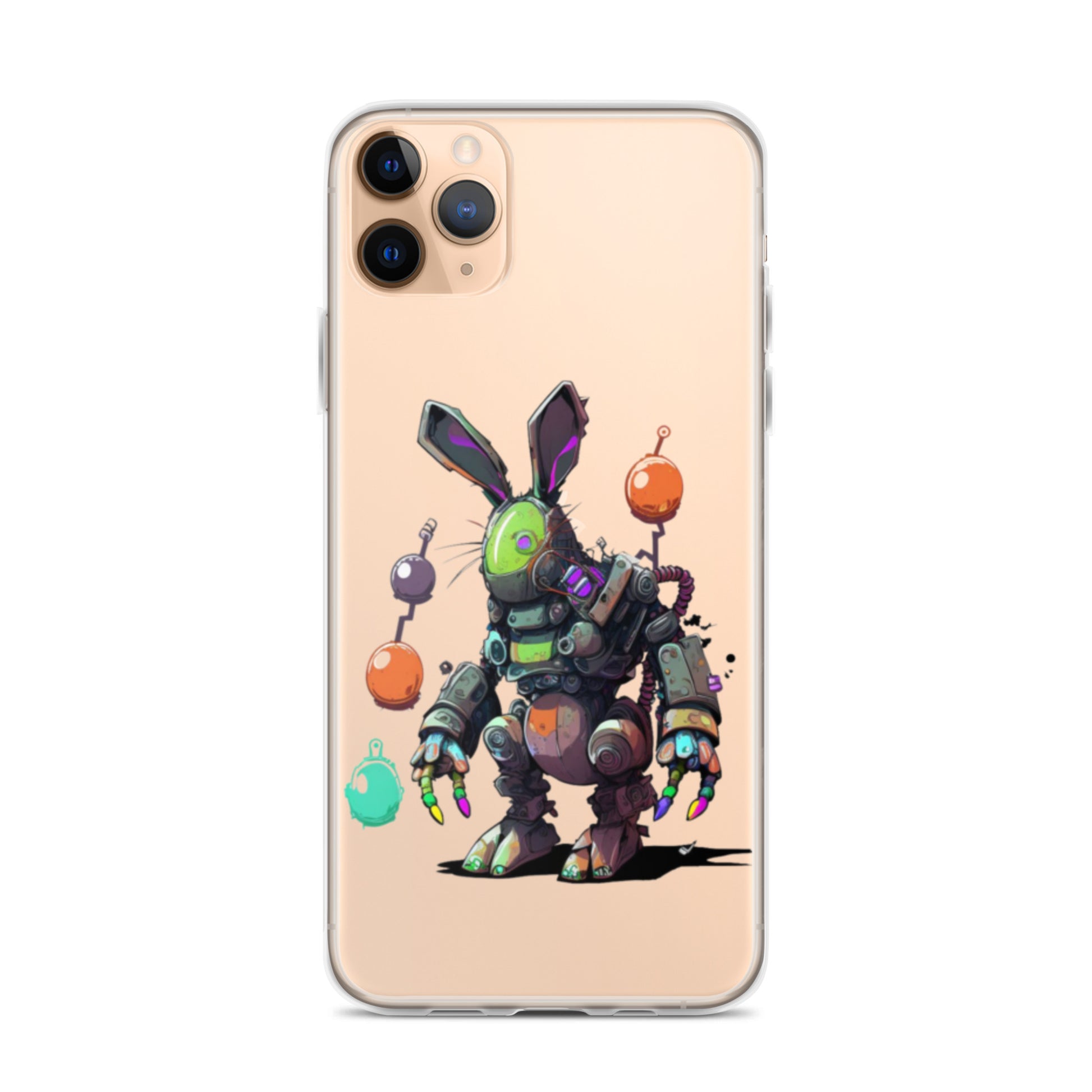 Easter Cyber Bunny Clear Case for iPhone®