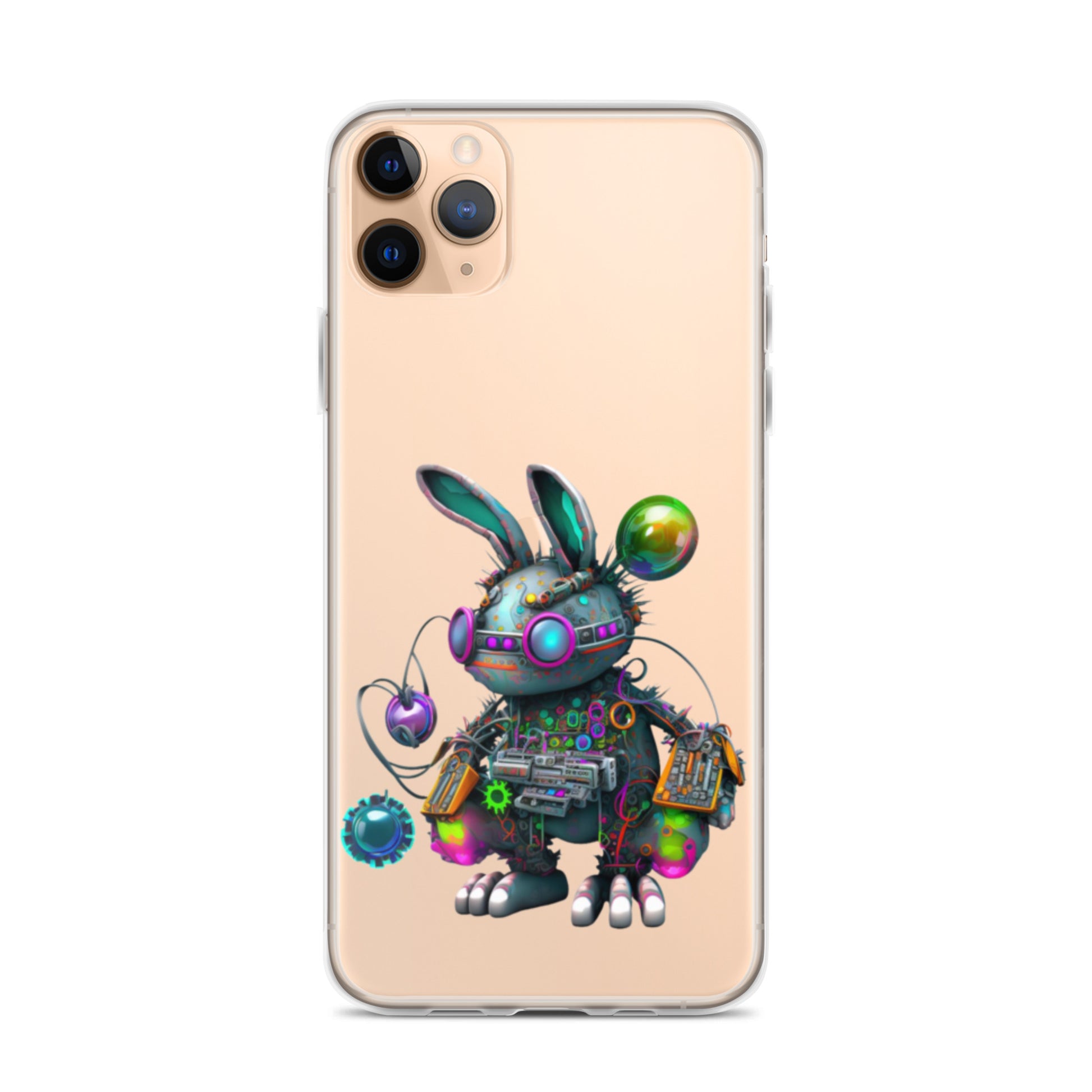 Easter Cyber Bunny Flopsy Clear Case for iPhone®