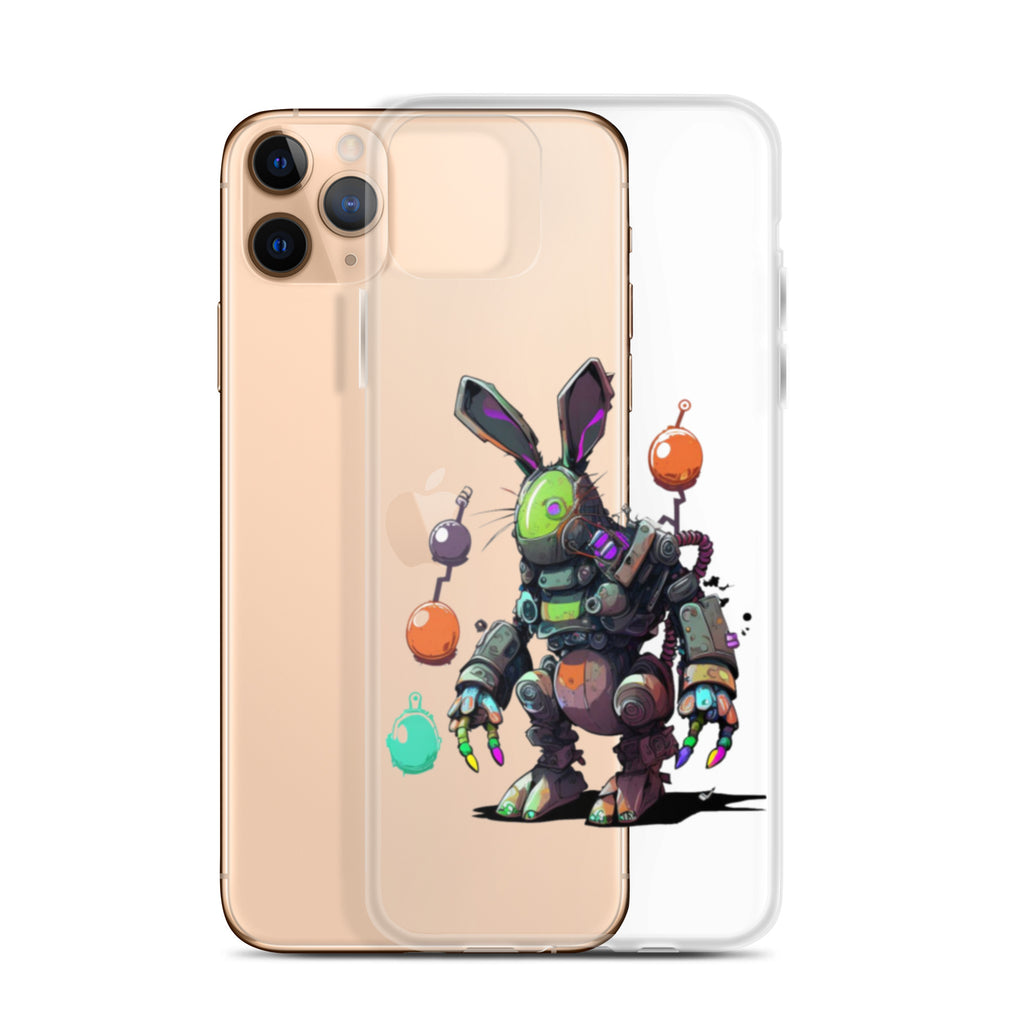 Easter Cyber Bunny Clear Case for iPhone®