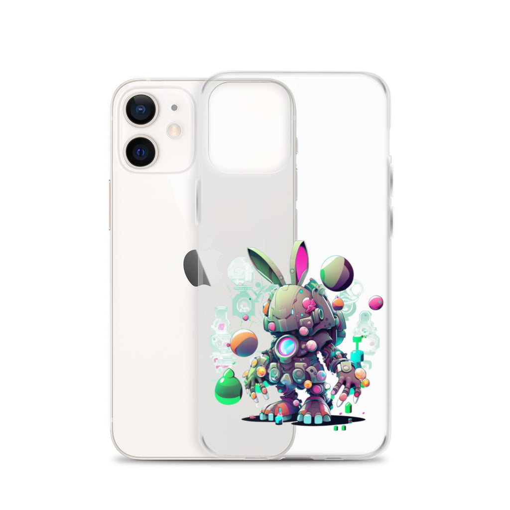 Easter Cyber Bunny Cottontail Clear Case for iPhone®