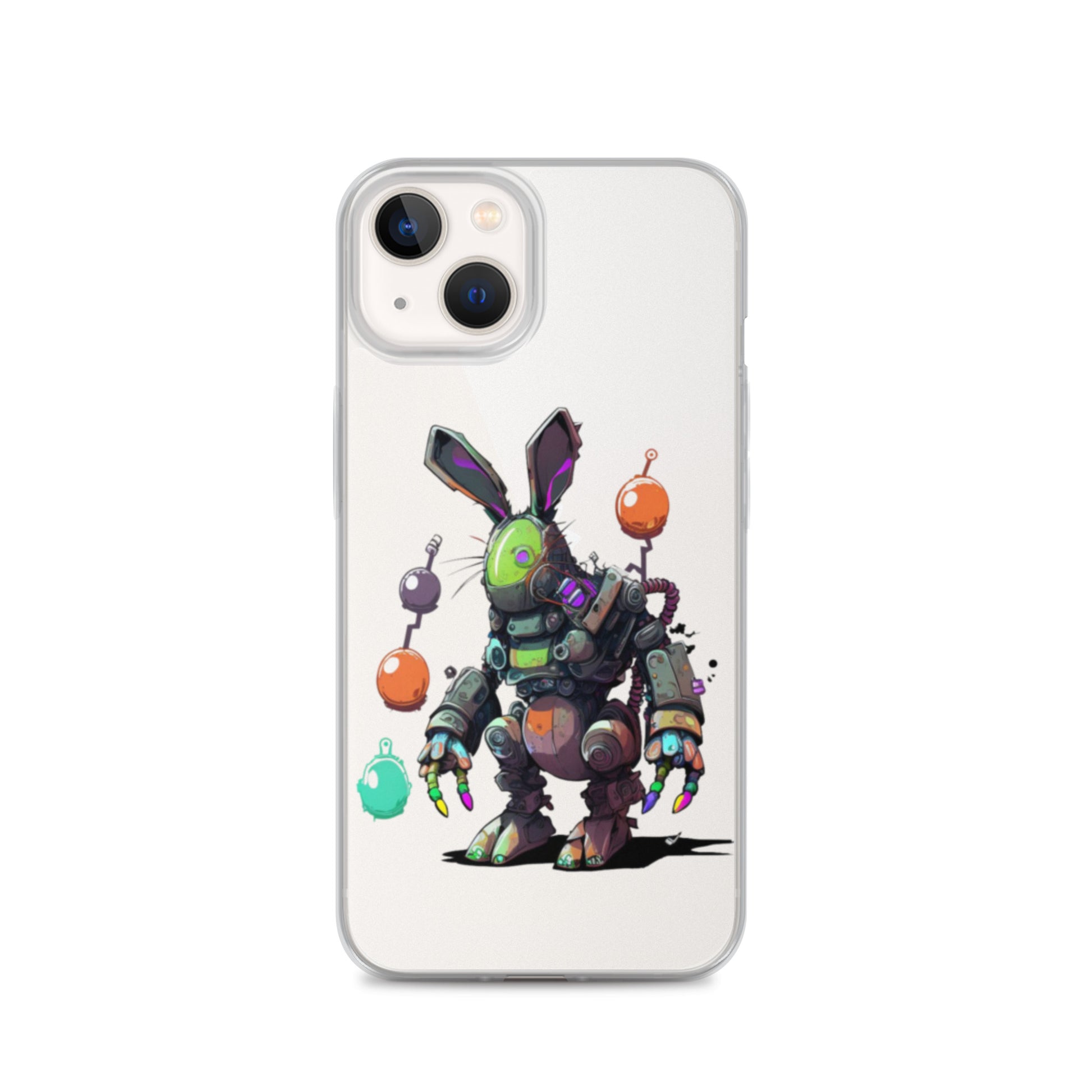 Easter Cyber Bunny Clear Case for iPhone®