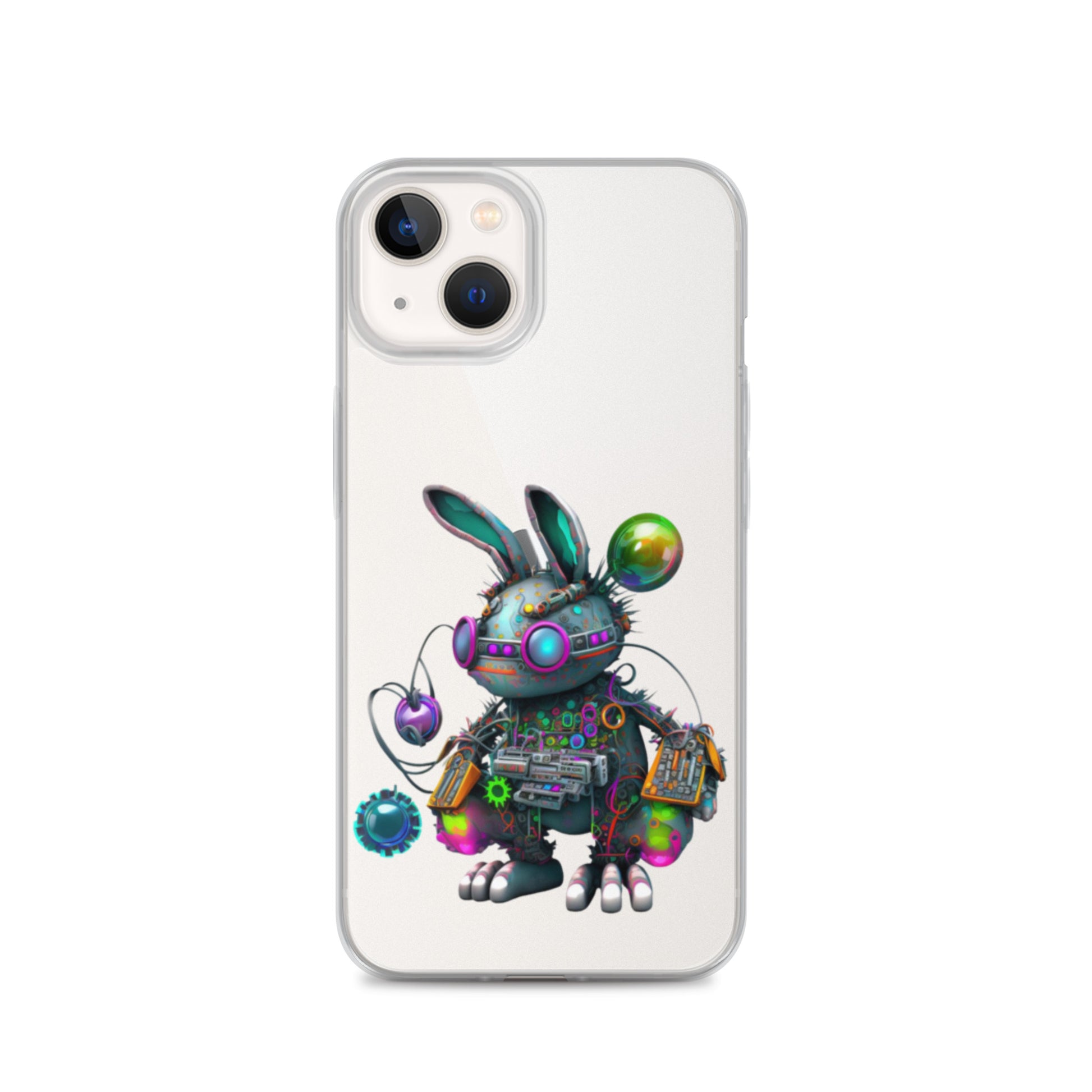 Easter Cyber Bunny Flopsy Clear Case for iPhone®