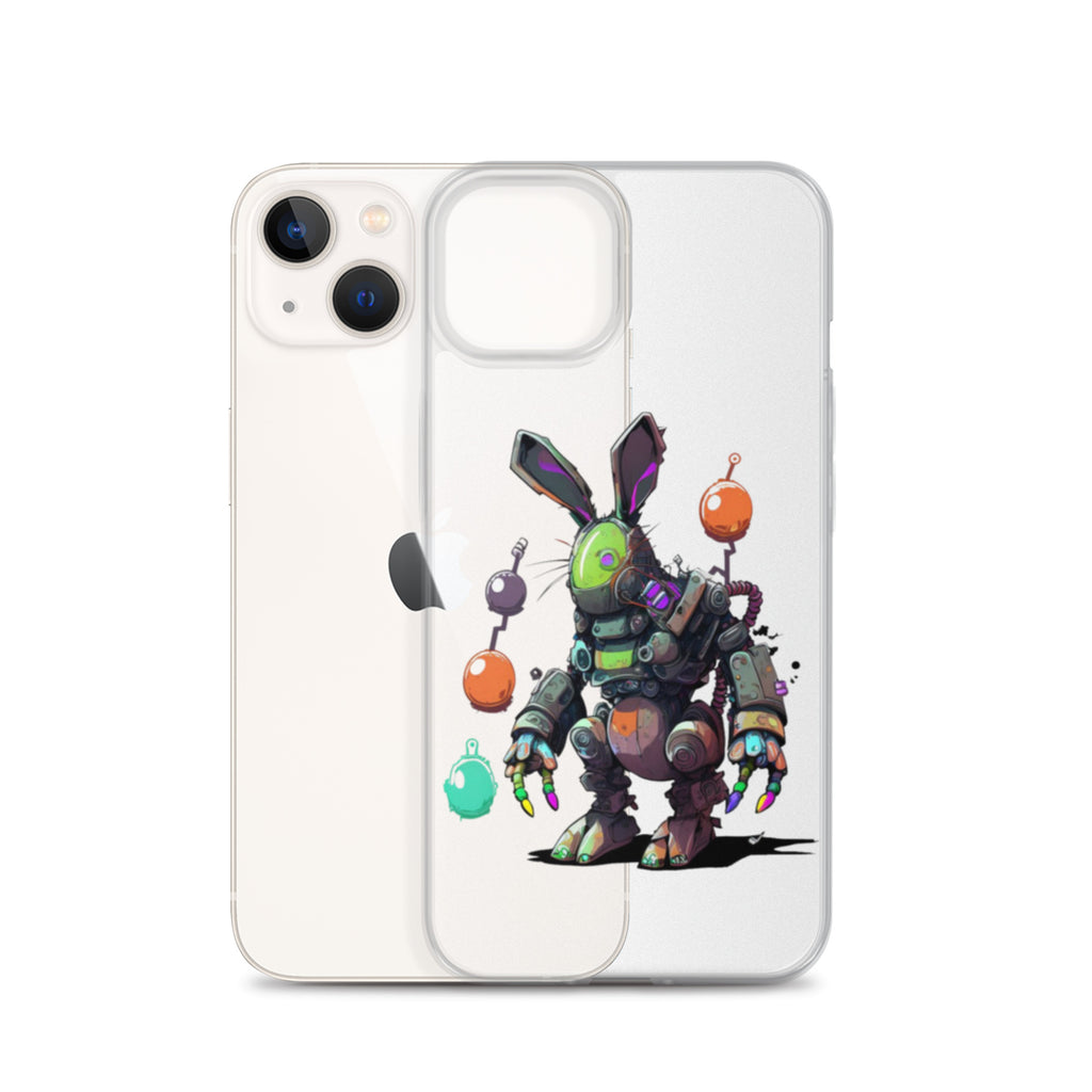 Easter Cyber Bunny Clear Case for iPhone®