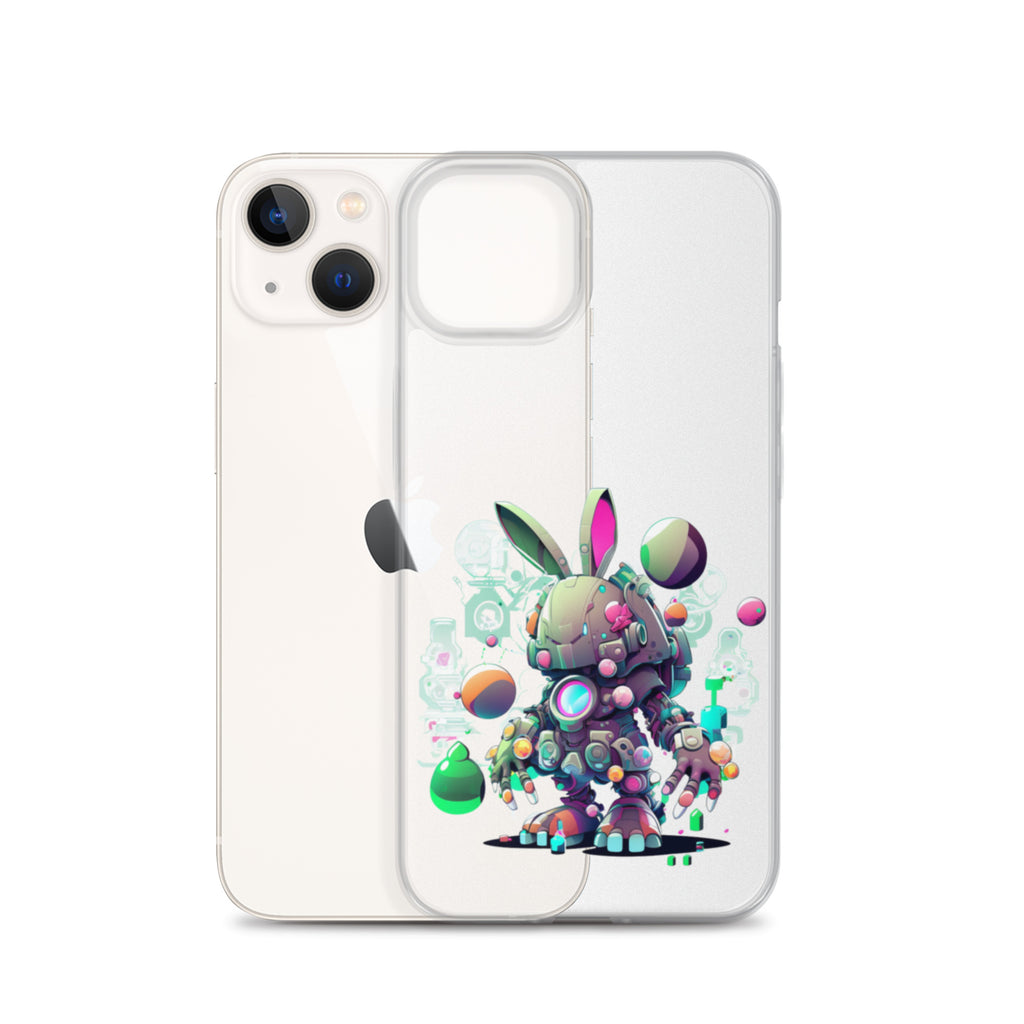 Easter Cyber Bunny Cottontail Clear Case for iPhone®