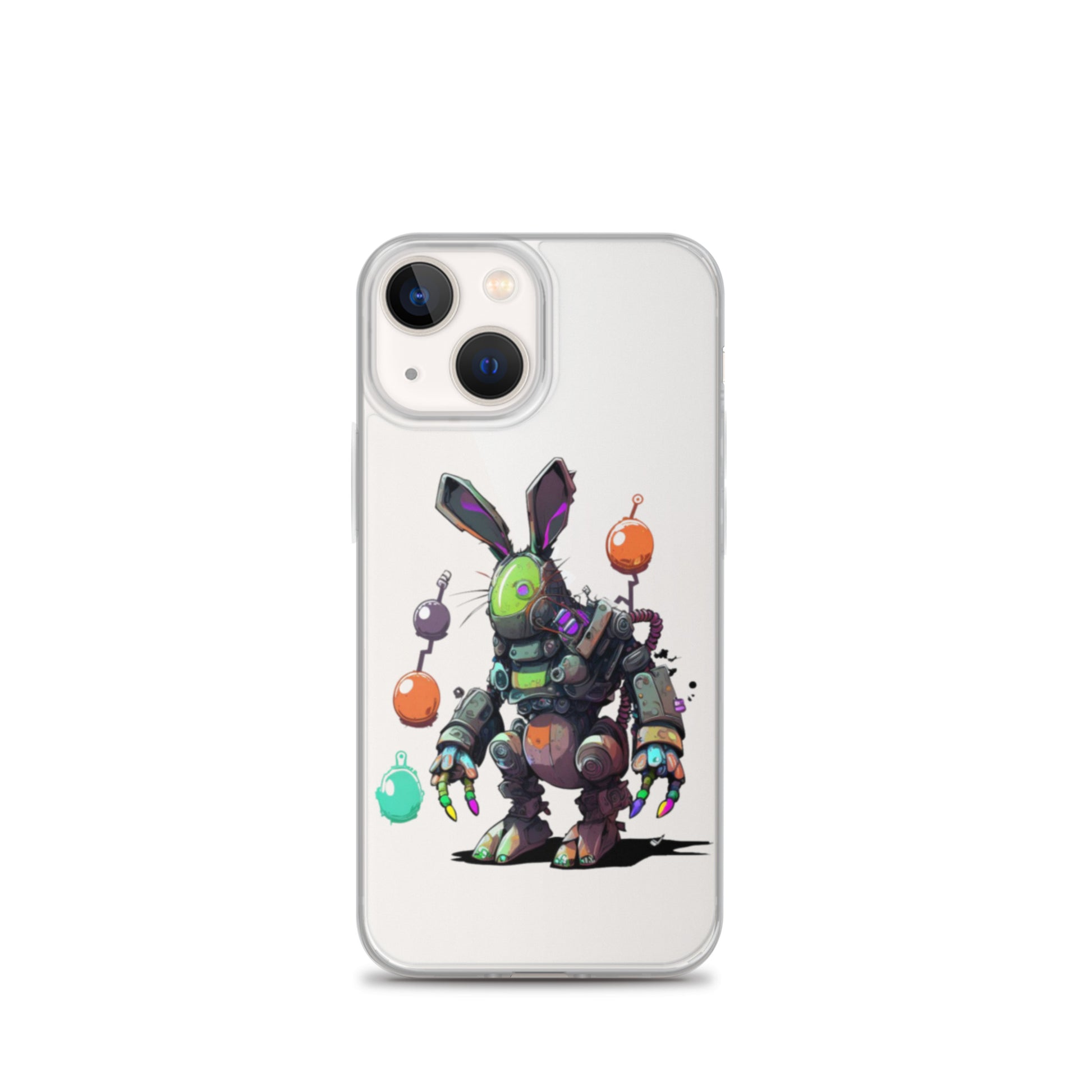 Easter Cyber Bunny Clear Case for iPhone®