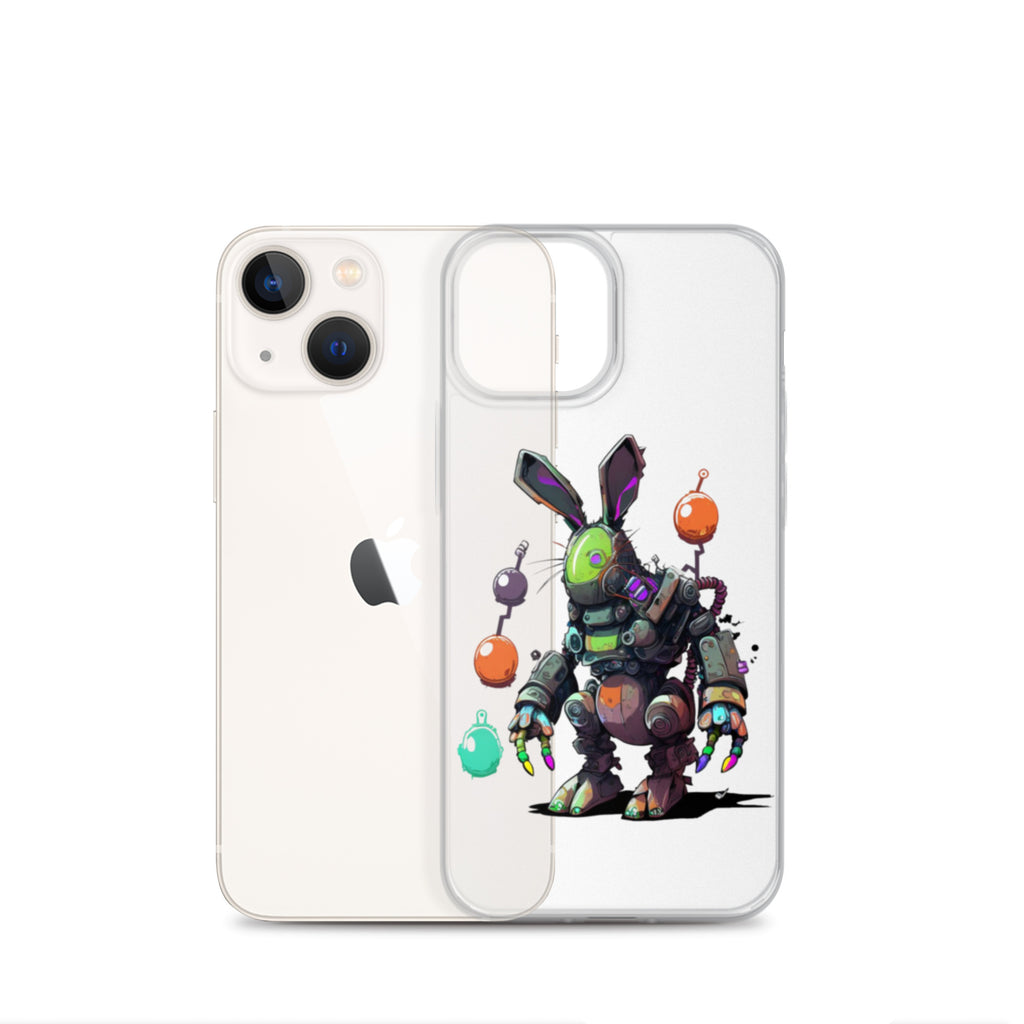 Easter Cyber Bunny Clear Case for iPhone®