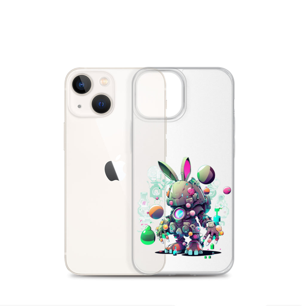 Easter Cyber Bunny Cottontail Clear Case for iPhone®