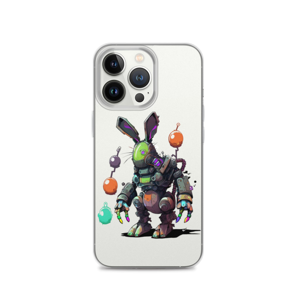Easter Cyber Bunny Clear Case for iPhone®