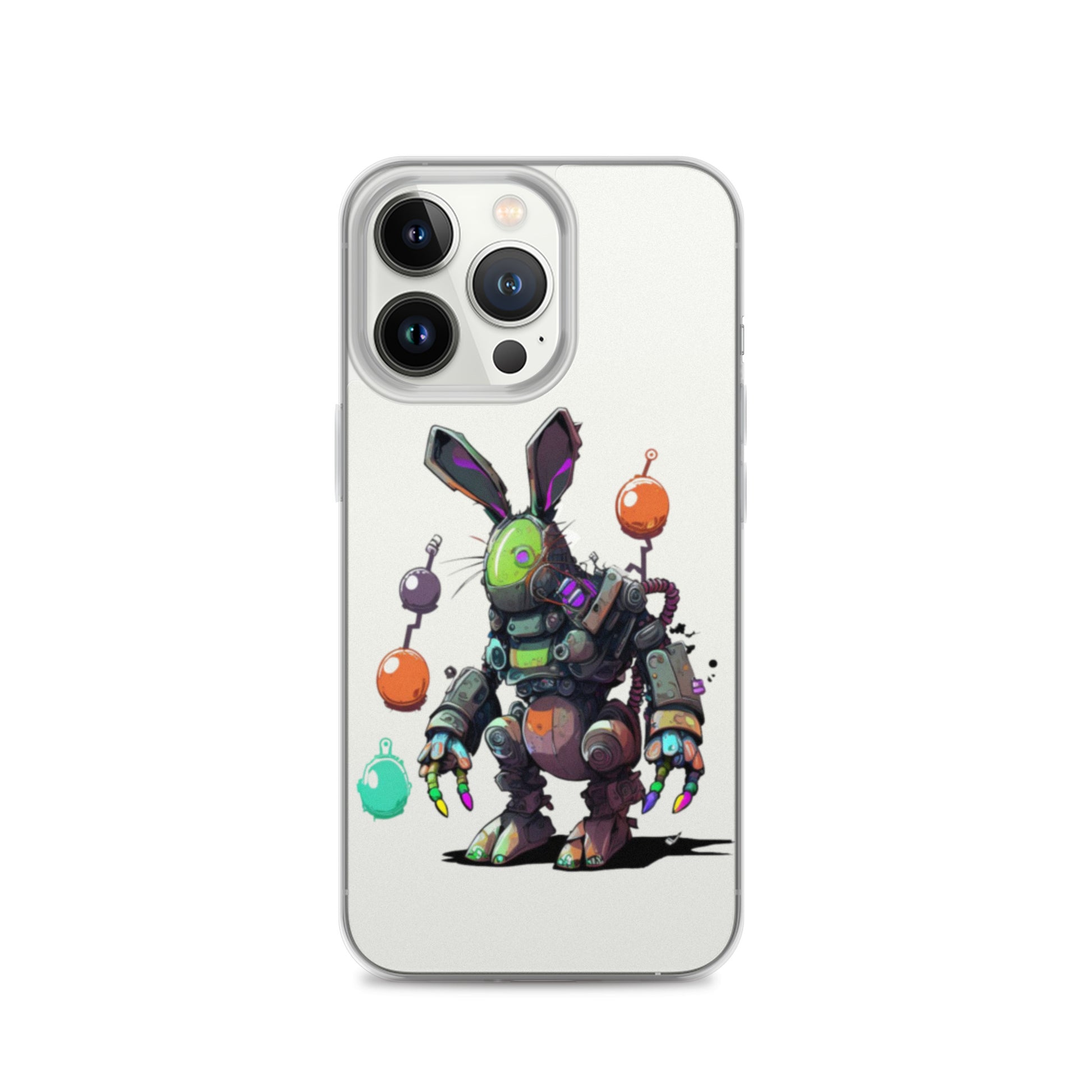 Easter Cyber Bunny Clear Case for iPhone®