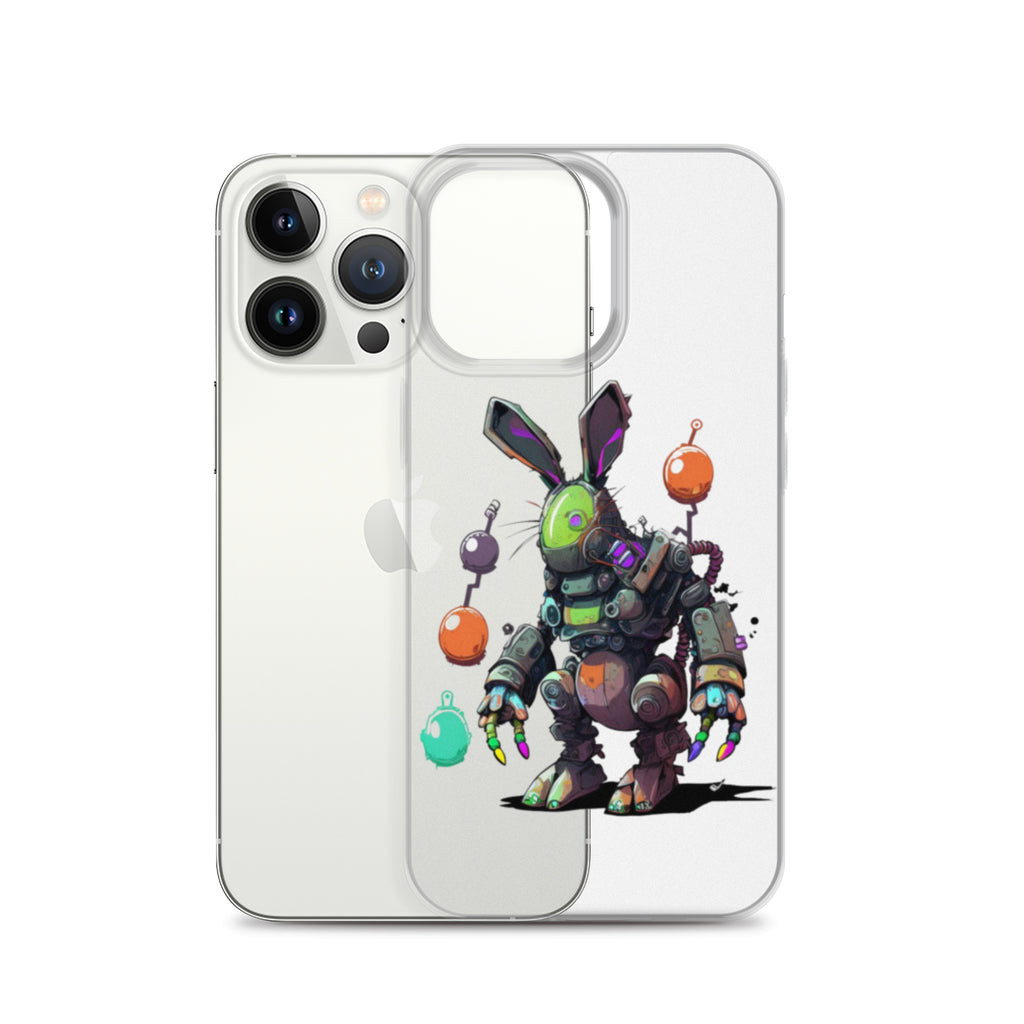 Easter Cyber Bunny Clear Case for iPhone®