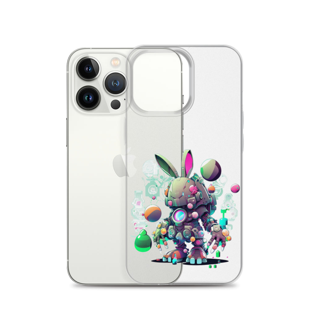 Easter Cyber Bunny Cottontail Clear Case for iPhone®