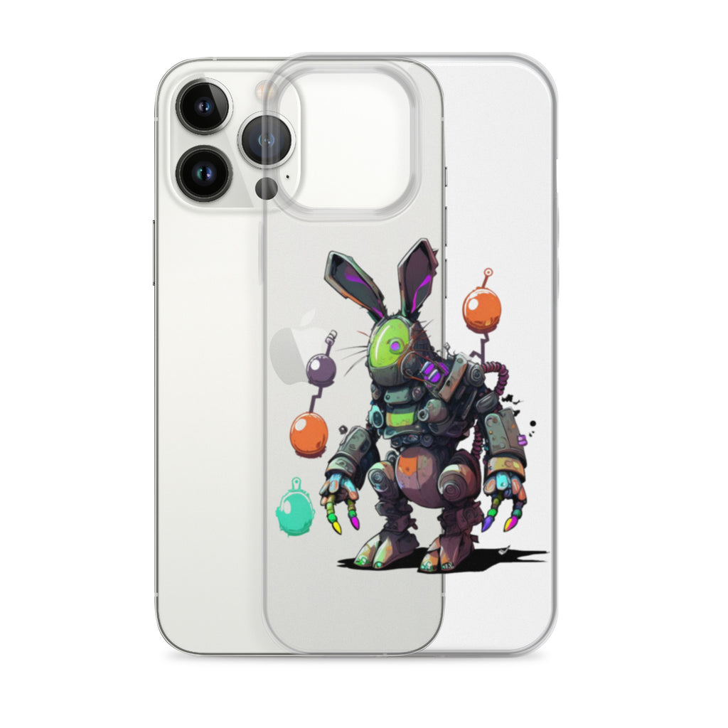 Easter Cyber Bunny Clear Case for iPhone®