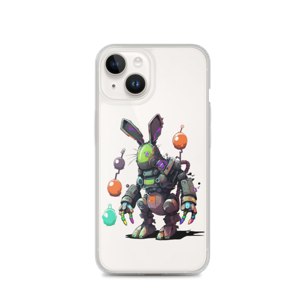 Easter Cyber Bunny Clear Case for iPhone®