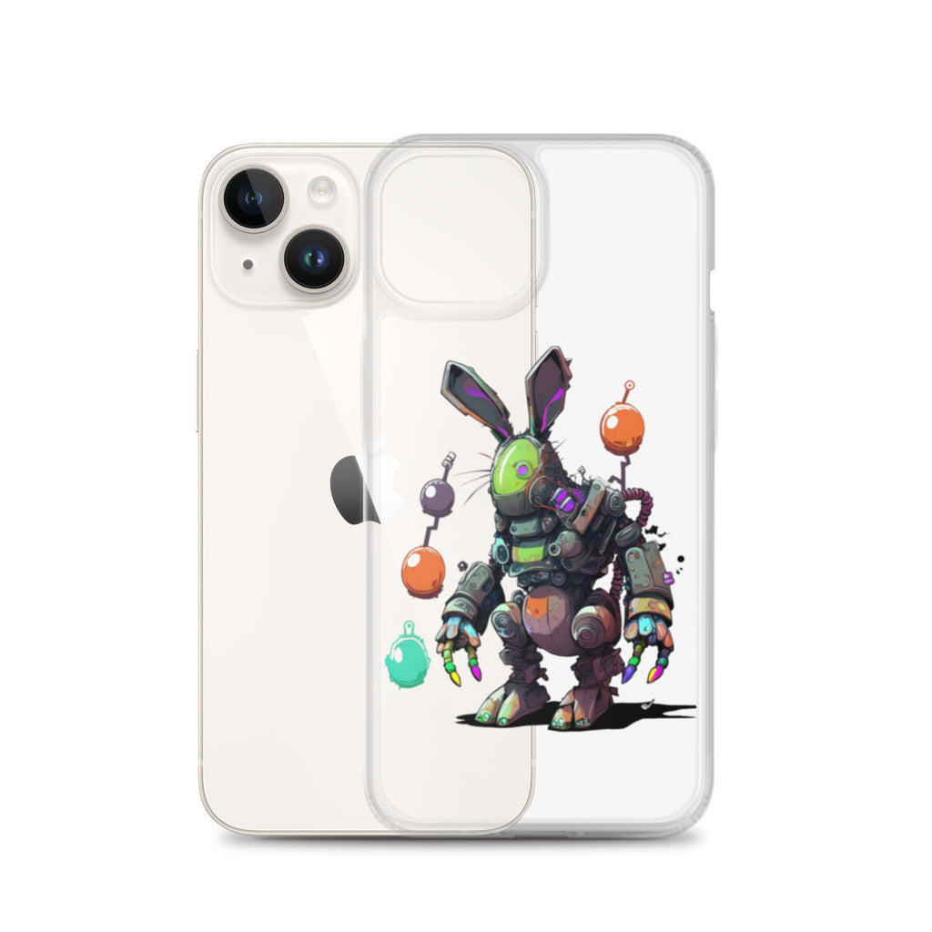 Easter Cyber Bunny Clear Case for iPhone®