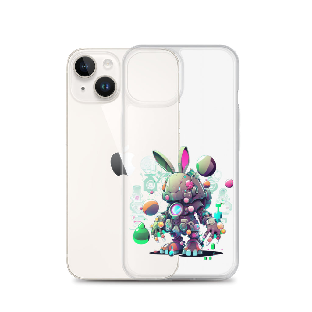 Easter Cyber Bunny Cottontail Clear Case for iPhone®